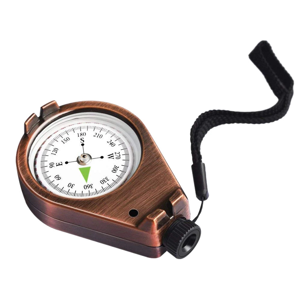 Retro Metall-Kompass – Wasserdichter & Stoßfester Outdoor-Kompass für Camping, Wandern & Survival