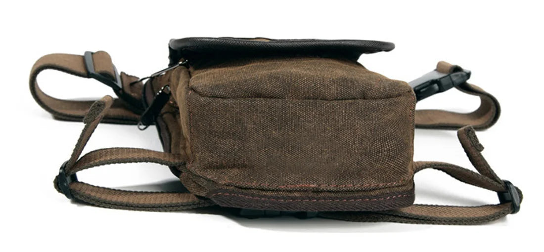 Herren Bein- & Hüfttasche – Tactical Drop Leg Bag aus Canvas oder Nylon – Motorrad-, Outdoor- & Gürteltasche