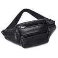 Herren Bauchtasche aus PU-Leder – Modische Gürteltasche mit verstellbarem Hüftgurt – 30 × 10 × 13 cm