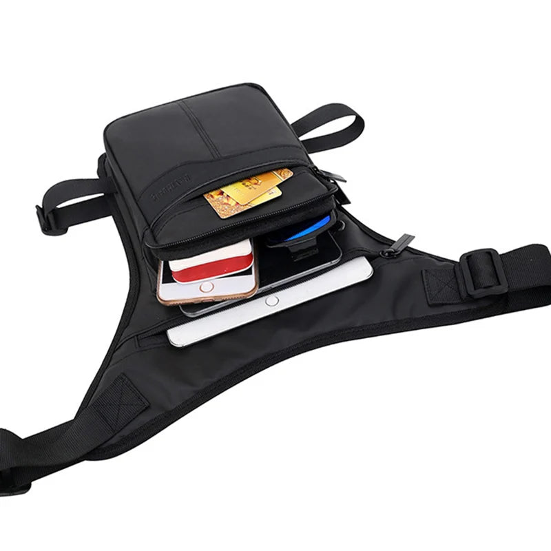 Motorrad Beintasche – Multifunktionale Hüft- & Oberschenkeltasche aus PU – Schulter- & Crossbody Bag