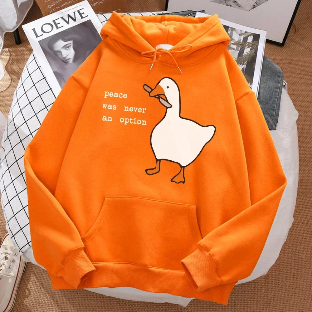 Peace Was Never An Option Hoodie – Oversize Kapuzenpullover Herren & Damen | Warmer Streetwear Hoodie