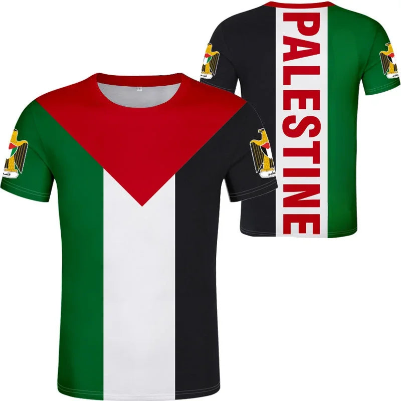 Palästina Flaggen T-Shirt – Sportliches Herren Trikot mit Grafikprint | Atmungsaktiv & Schnelltrocknend