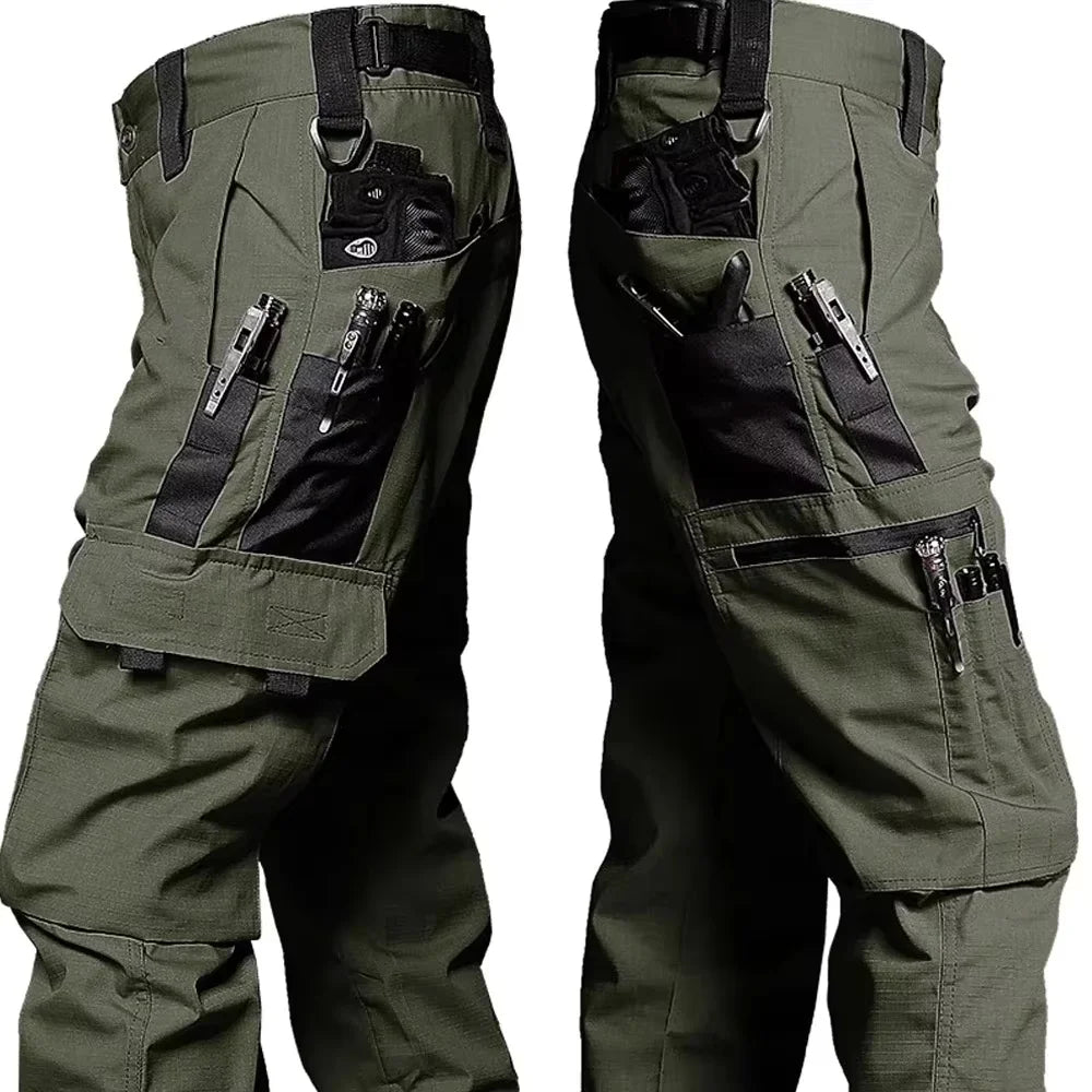 Taktische wasserdichte Cargo-Hose Herren – Outdoor Combat Hose mit Mehreren Taschen für Camping & Hiking