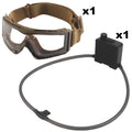 Anti-Beschlag-Set für Schutzbrillen – Defogger mit Lüfter für Airsoft, Motorrad, Ski & Outdoor