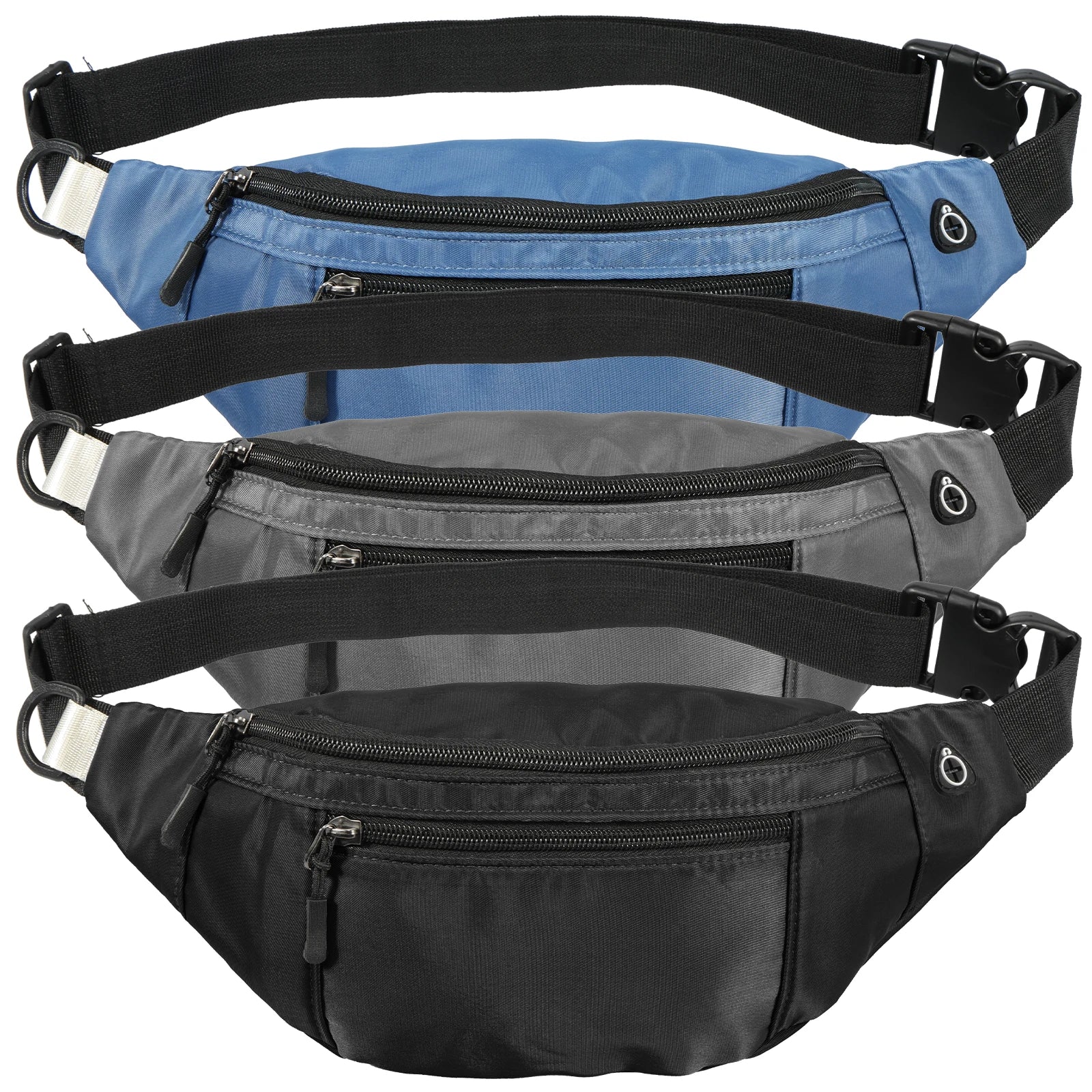Unisex Bauchtasche aus Oxford-Gewebe – Wasserdichte Crossbody Gürteltasche für Reisen, Sport & Alltag