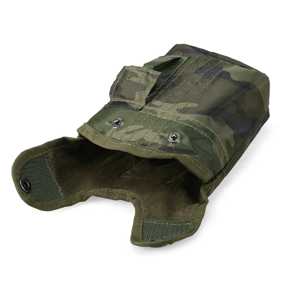 1 Liter Outdoor Feldflasche mit Filz-Hülle – Militär Trinkflasche für Camping, Wandern & Trekking