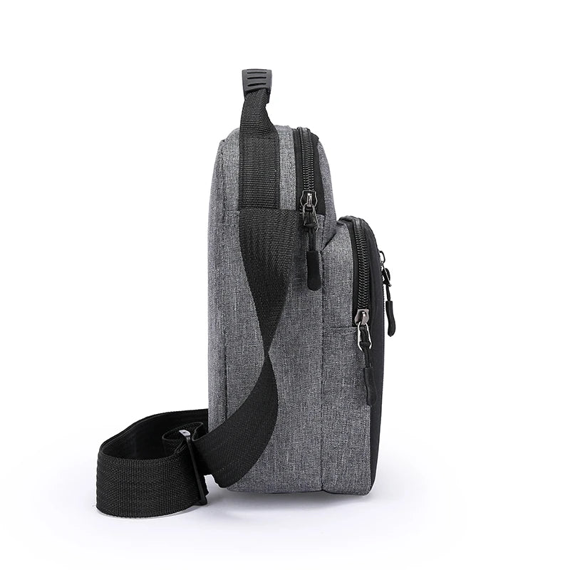 Herren Schultertasche mit großem Stauraum – Wasserdichte Business Crossbody Bag aus Oxford-Gewebe