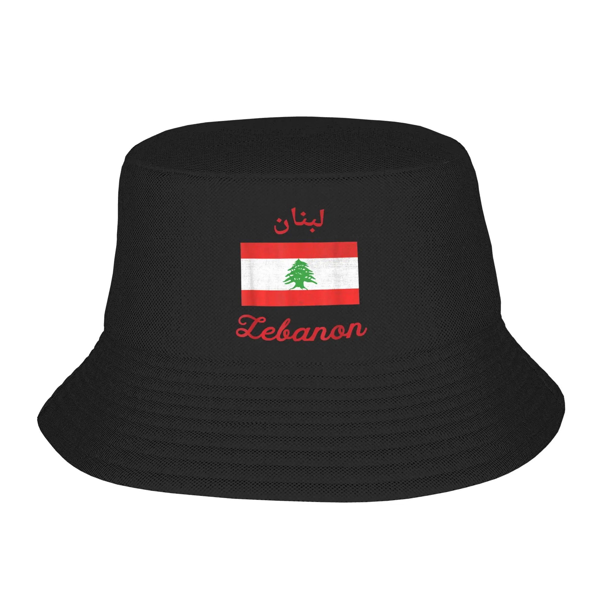 Libanon Bucket Hat mit arabischem Schriftzug & Landkarten-Design – Fischerhut mit UV-Schutz – Unisex