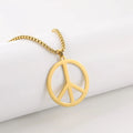 Peace Symbol Halskette – Kette mit Peace-Anhänger für Damen & Herren