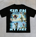 Sid On My Face Meme T-Shirt – Lustiges Herren & Unisex Baumwoll-Shirt – Kurzarm Graphic Tee – Größen S–4XL
