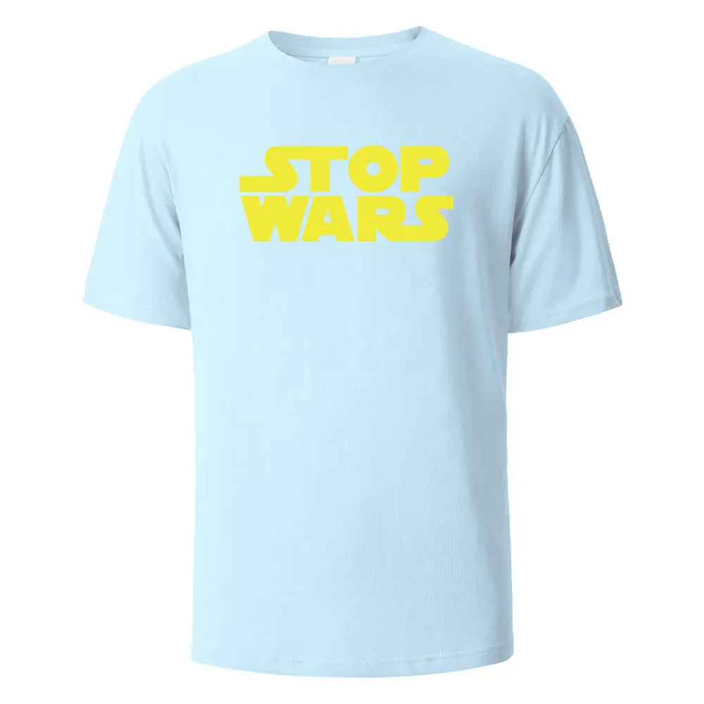 Stop Wars T-Shirt aus 100 % Baumwolle – Oversize Streetwear Shirt für Damen & Herren