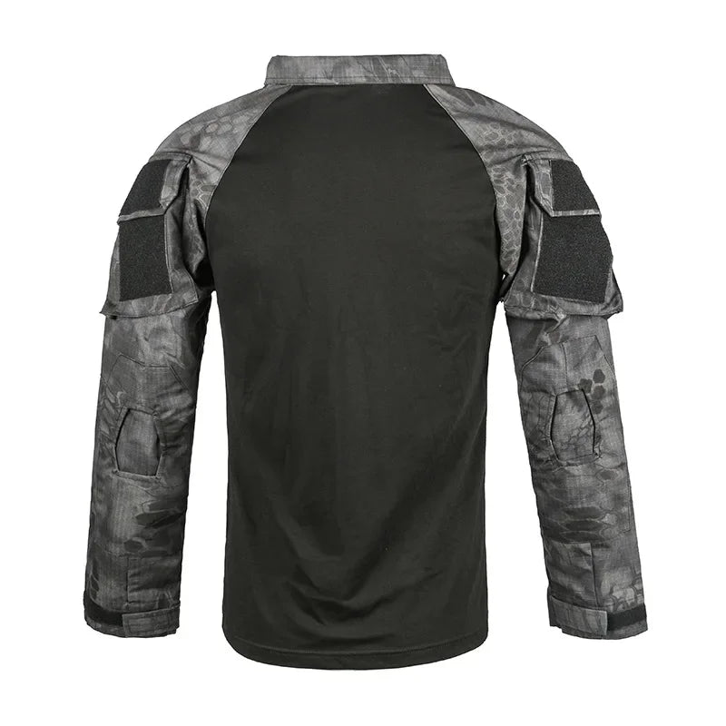 Taktisches Langarm Outdoor Shirt – Herren Tactical Combat Shirt – Atmungsaktiv für Wandern, Jagd & Camping – Größen S–XXXL