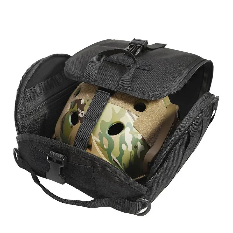 Taktische Helmtragetasche mit MOLLE-System – Gepolsterte Helmtasche aus 1000D Oxford-Nylon – 6 Liter