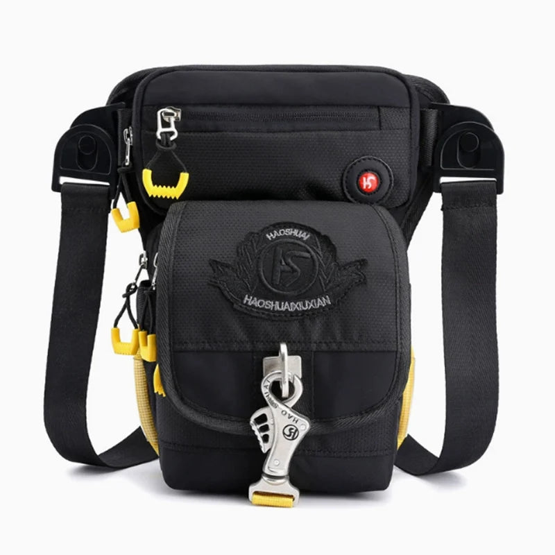 Motorrad Beintasche – Multifunktionale Hüft- & Oberschenkeltasche aus PU – Schulter- & Crossbody Bag