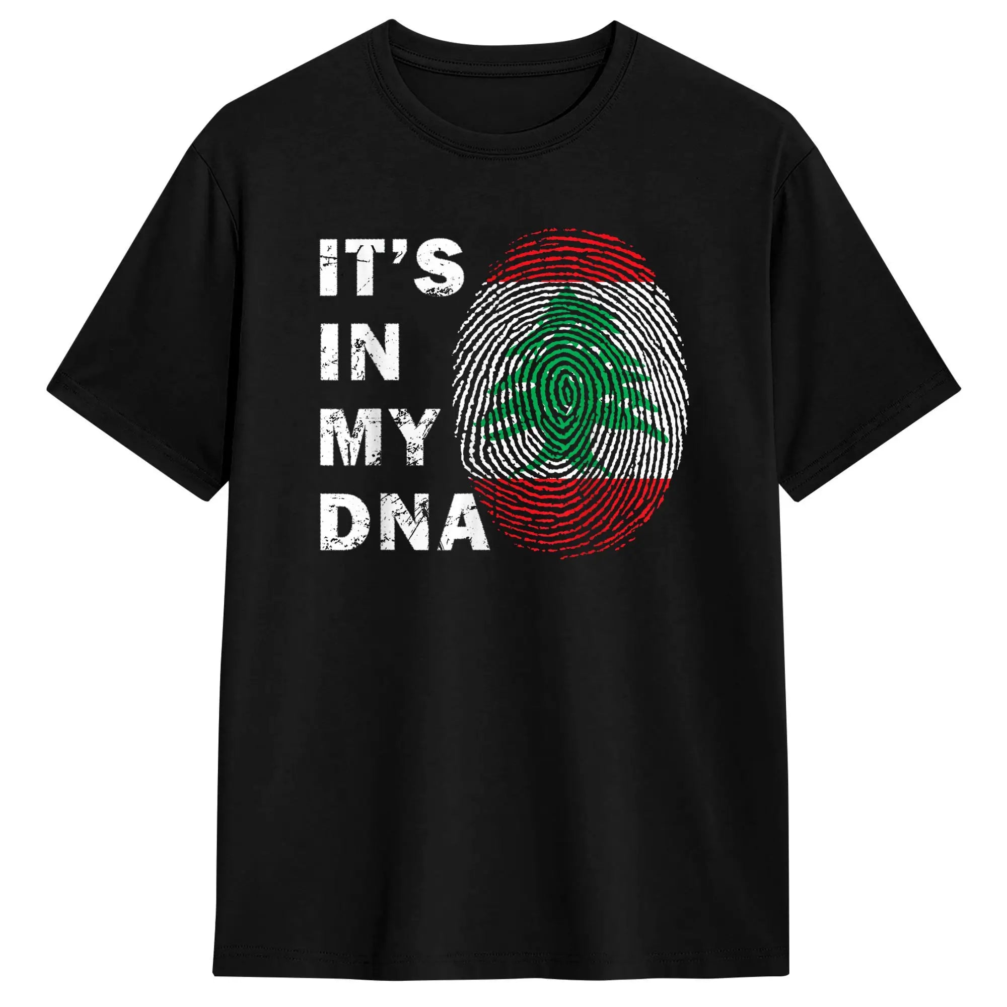 Libanon & Palästina T-Shirt aus 100 % Baumwolle – Unisex Kurzarmshirt mit Flaggen-Design