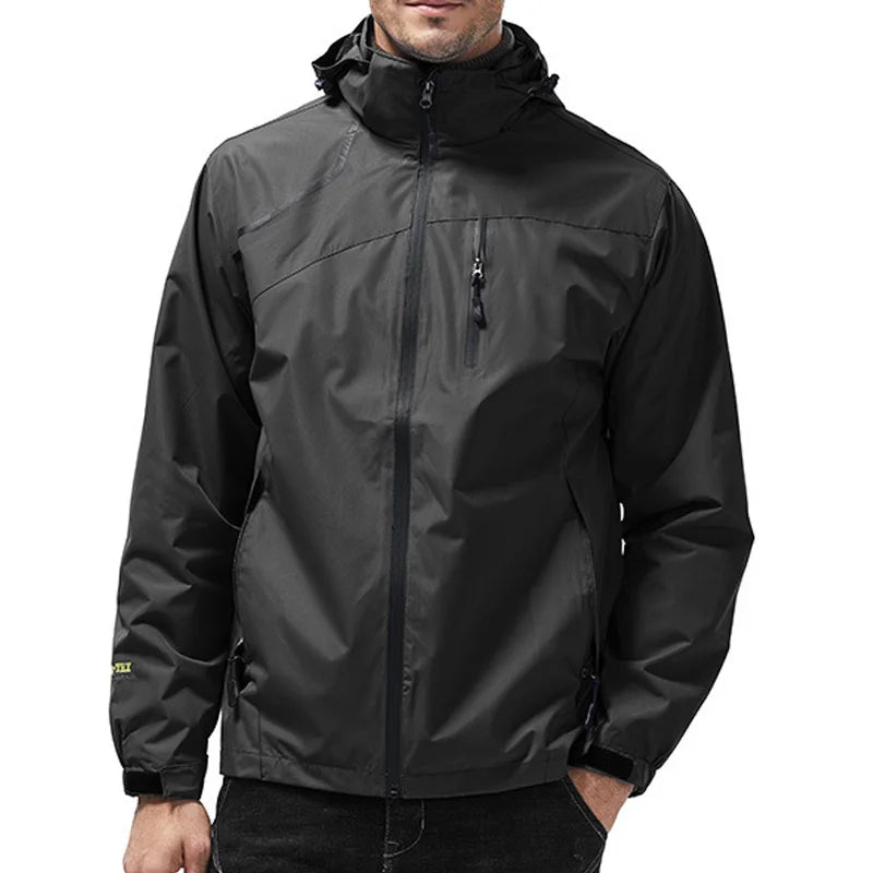 Wasserdichte Softshell Outdoorjacke mit Kapuze – Winddichte Herren & Damen Trekkingjacke für Hiking, Camping & Jagd