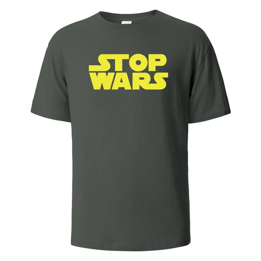 Stop Wars T-Shirt aus 100 % Baumwolle – Oversize Streetwear Shirt für Damen & Herren