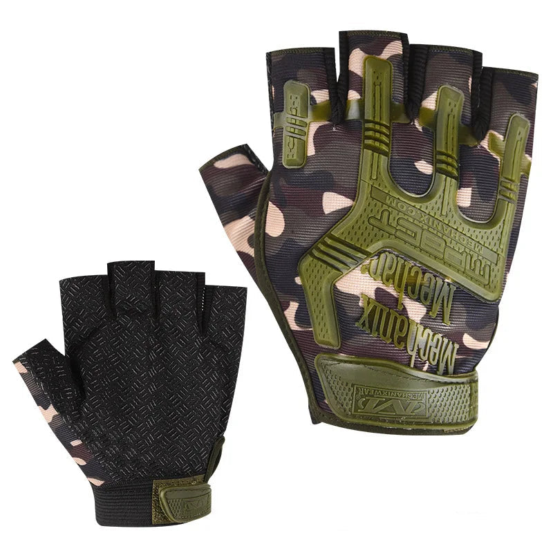 Taktische Outdoor-Handschuhe Halbfinger – Rutschfest & Verschleißfest – Für Fitness, Radfahren, Wandern & Outdoor