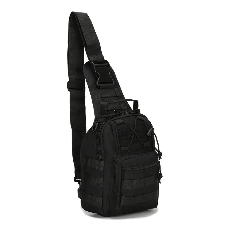 Taktischer Schulterrucksack 600D – EDC Outdoor Sling Bag – Wasserabweisender Daypack für Wandern, Camping & Alltag