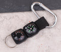 2-in-1 Karabiner-Kompass mit Thermometer – Multifunktionales Outdoor-Tool für Camping & Wandern