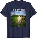 Meowl Meme T-Shirt – Lustiges Cat Owl Graphic Tee aus Baumwolle – Unisex Fun Shirt – Größen S–5XL