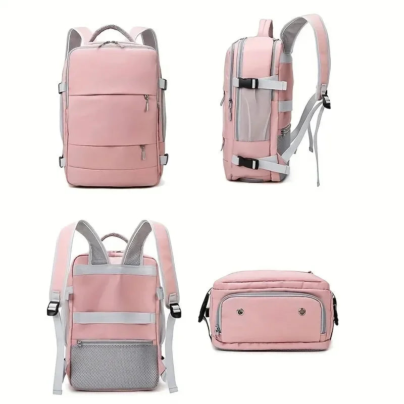 Damen Reiserucksack mit Schuhfach – Wasserdichter Multifunktionsrucksack mit Nassfach & großem Stauraum