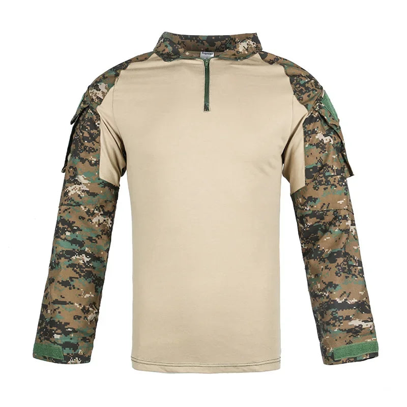 Taktisches Langarm Outdoor Shirt – Herren Tactical Combat Shirt – Atmungsaktiv für Wandern, Jagd & Camping – Größen S–XXXL