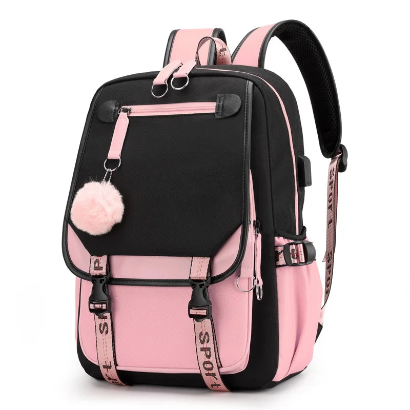 Kawaii Schulrucksack – Laptop-Rucksack für Schule, Uni & Reisen – 20–35 Liter