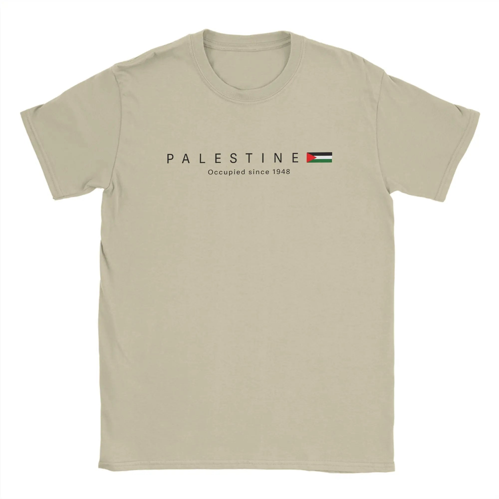 Palästina Flagge T-Shirt Herren – Baumwoll-Shirt mit Palästina-Karte, Rundhals, Sommer Streetwear, Kurzarm, Große Größen