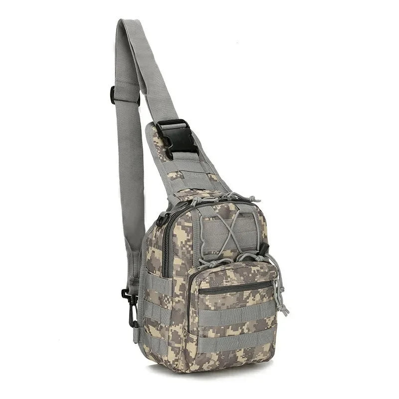 Taktischer Schulterrucksack 600D – EDC Outdoor Sling Bag – Wasserabweisender Daypack für Wandern, Camping & Alltag
