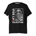 Palästina Unisex T-Shirt – Schwarzes Baumwollshirt mit Grafikdruck | Kurzarm Casual Tee
