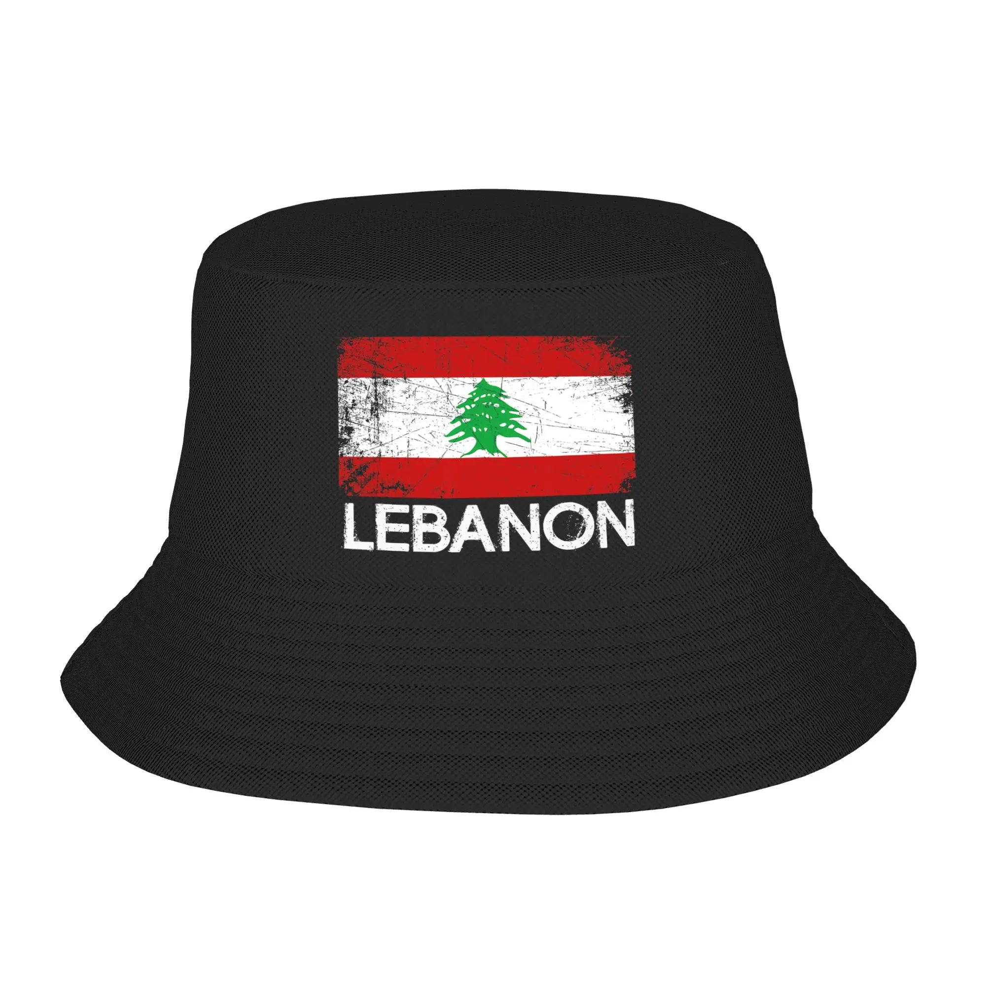 Libanon Bucket Hat mit arabischem Schriftzug & Landkarten-Design – Fischerhut mit UV-Schutz – Unisex
