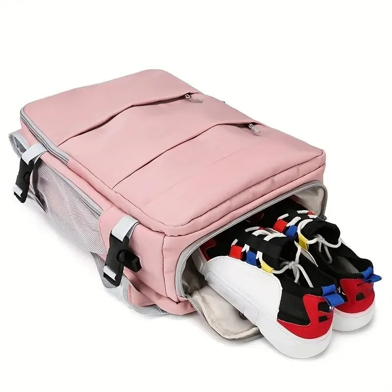 Damen Reiserucksack mit Schuhfach – Wasserdichter Multifunktionsrucksack mit Nassfach & großem Stauraum
