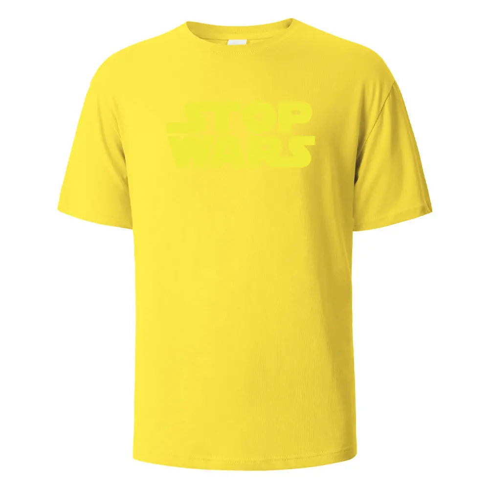 Stop Wars T-Shirt aus 100 % Baumwolle – Oversize Streetwear Shirt für Damen & Herren