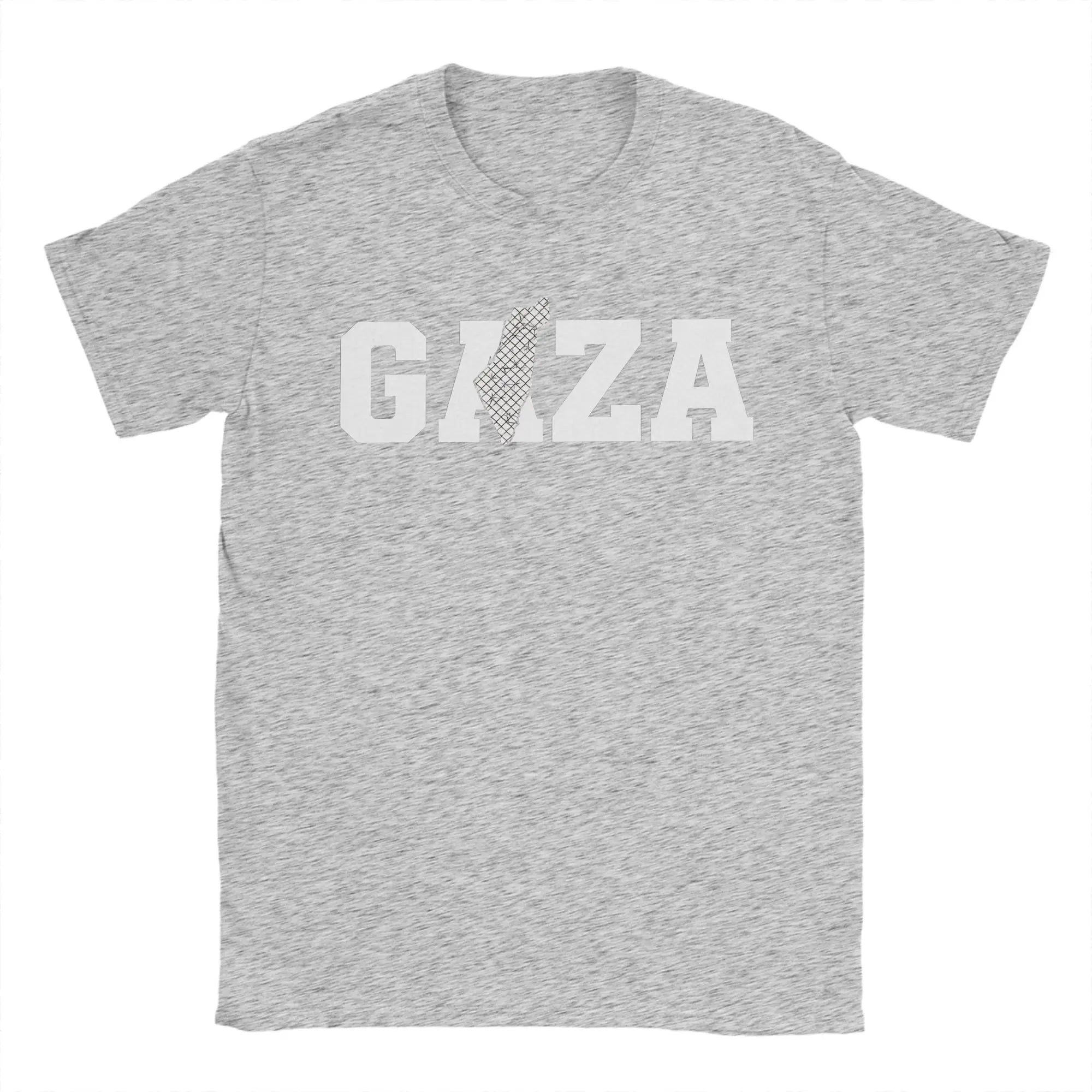 Palästina Gaza T-Shirt – Herren Baumwollshirt mit Typografie-Print | Kurzarm Casual Tee