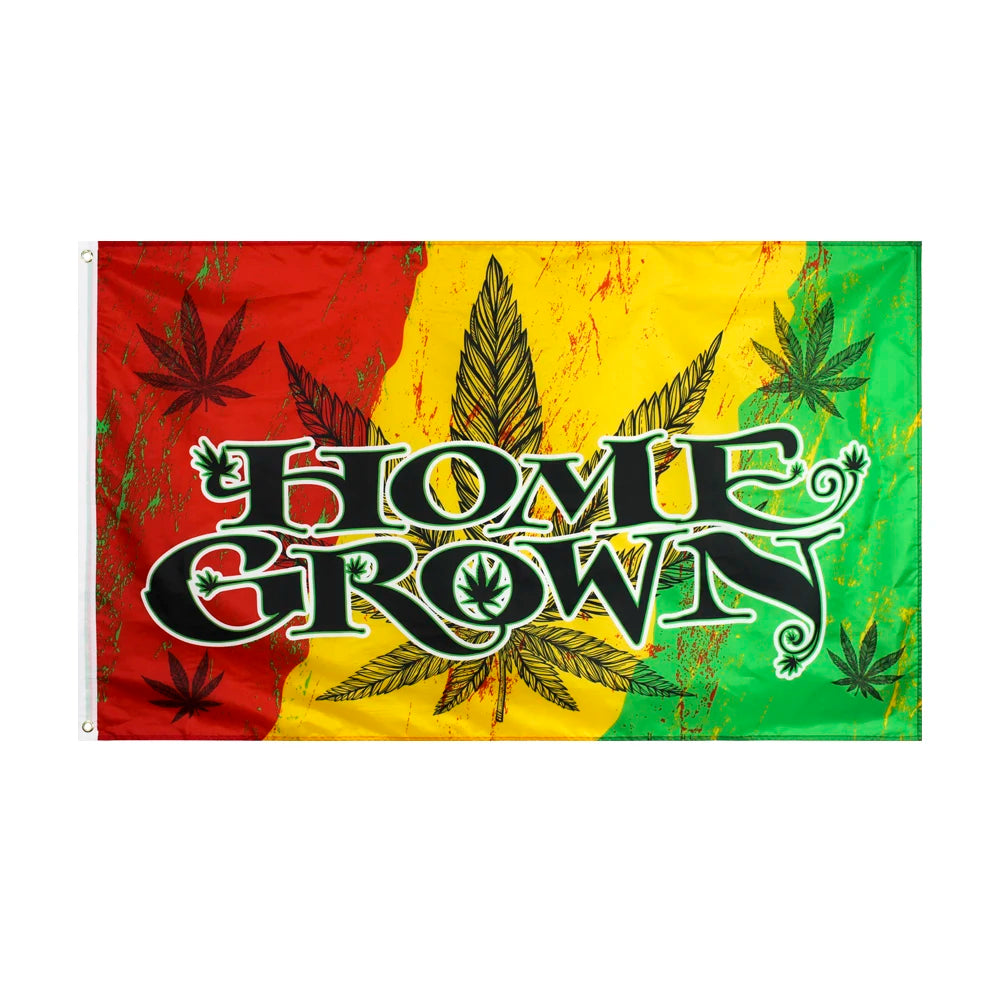 Peace Symbol Rasta Flagge 90 × 150 cm – Dekoflagge aus Polyester mit Friedenssymbol
