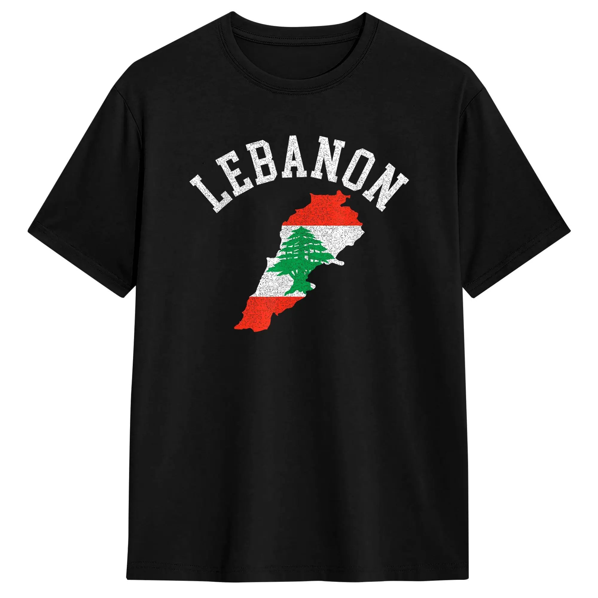Libanon & Palästina T-Shirt aus 100 % Baumwolle – Unisex Kurzarmshirt mit Flaggen-Design