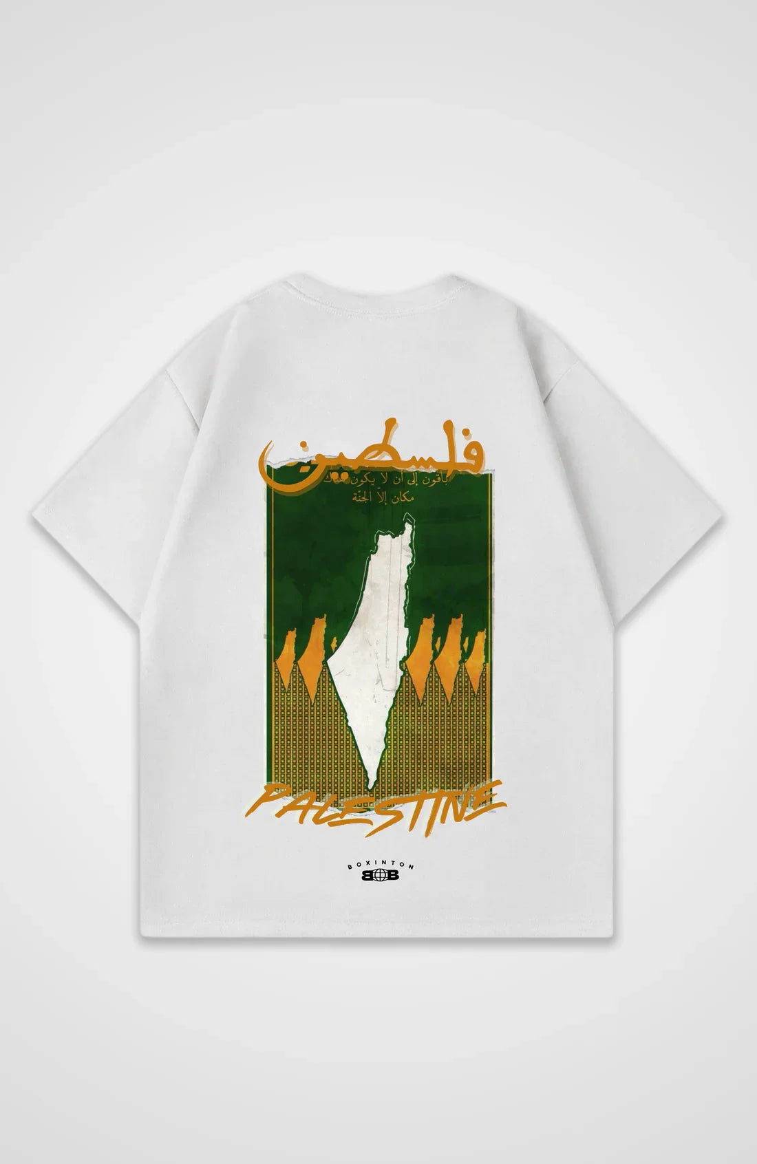 Palästina Oversize T-Shirt – Herren Baumwollshirt mit Grafikprint | Casual Y2K Style