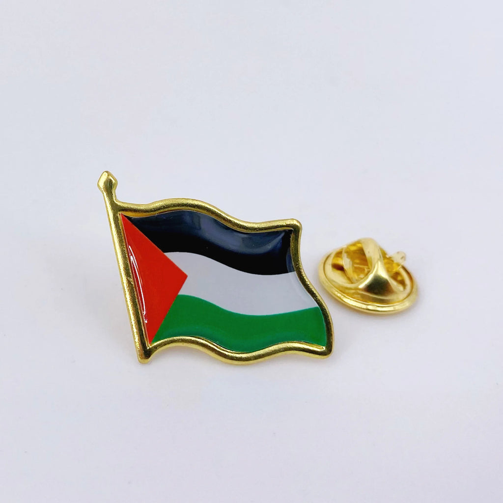 Palästina Flaggen-Anstecknadeln – Metall-Lapel Pins für Jacken, Mützen, Rucksäcke &amp; Kleidung