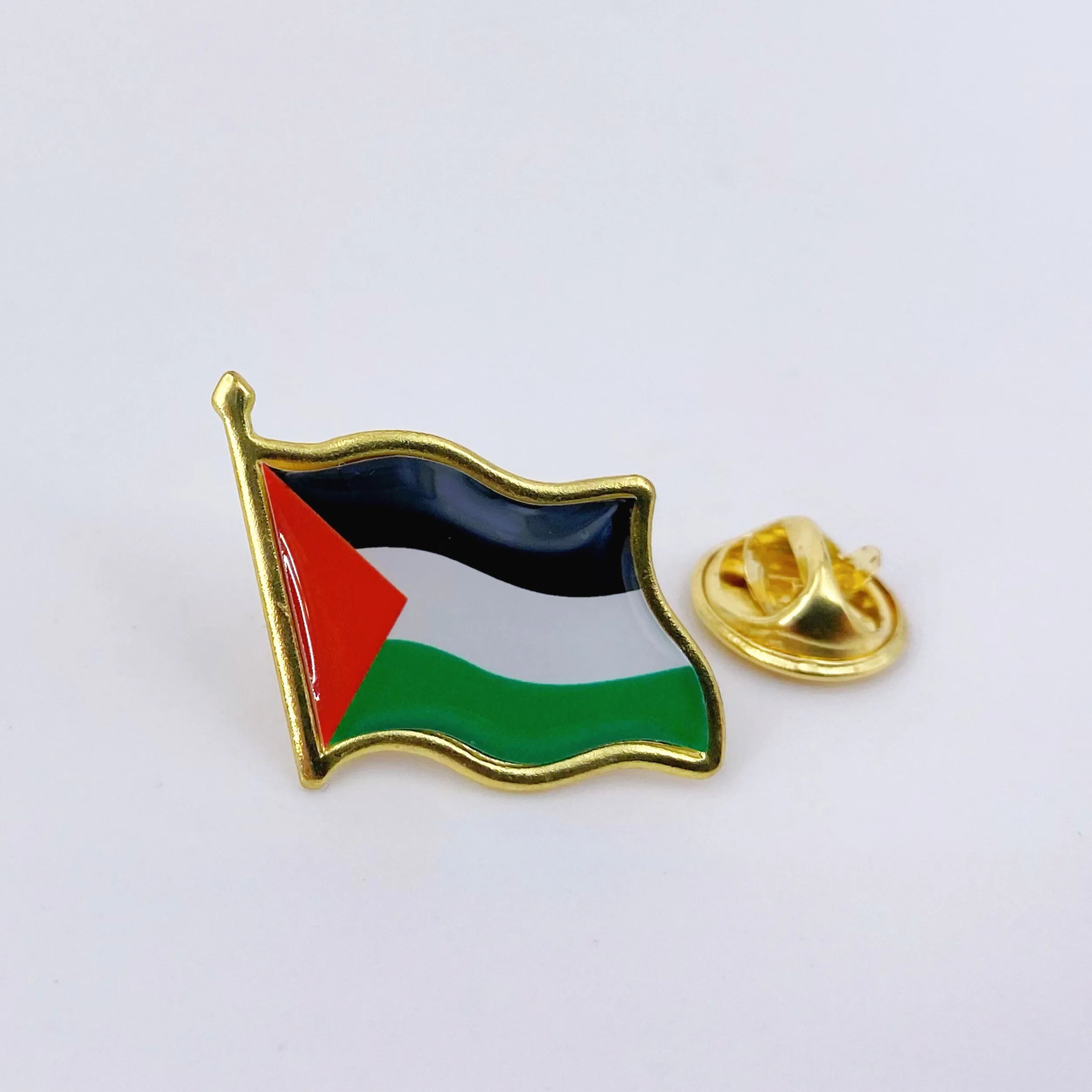 Palästina Flaggen-Anstecknadeln – Metall-Lapel Pins für Jacken, Mützen, Rucksäcke &amp; Kleidung