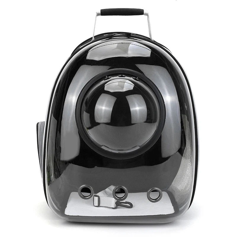 Haustier Rucksack mit Sichtfenster – Transparente Transporttasche für Katzen & kleine Hunde – Atmungsaktive Pet Backpack Space Capsule