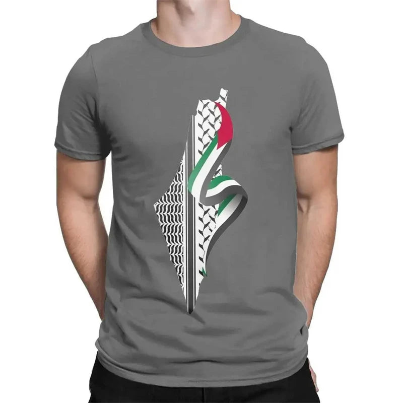 Palästina T-Shirt mit Flaggenmotiv – 3D Print Kurzarm Shirt – Unisex Streetwear für Damen, Herren & Kinder
