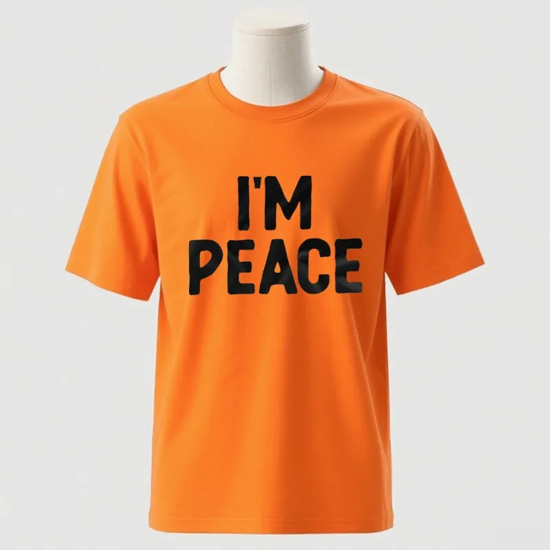 I Come in Peace / I Am Peace T-Shirt – Lustiges Statement-Shirt aus Baumwolle für Damen & Herren