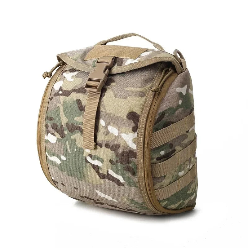 Taktische Helmtragetasche mit MOLLE-System – Gepolsterte Helmtasche aus 1000D Oxford-Nylon – 6 Liter