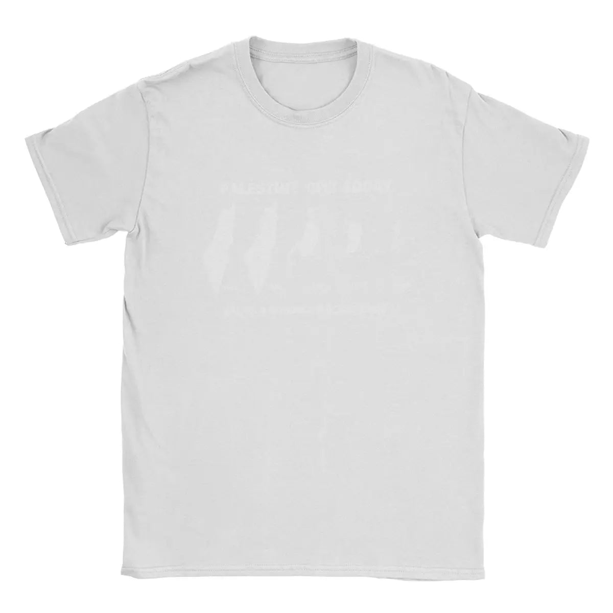 Herren T-Shirt mit Palästina-Kartenmotiv – 100 % Baumwolle | Kurzarm Casual Shirt