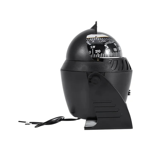 Marine-Kompass mit LED-Beleuchtung – Wasserdichter Boots- & Fahrzeugkompass für Navigation