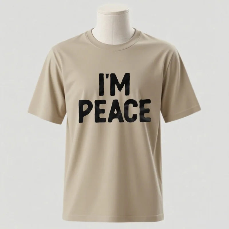 I Come in Peace / I Am Peace T-Shirt – Lustiges Statement-Shirt aus Baumwolle für Damen & Herren