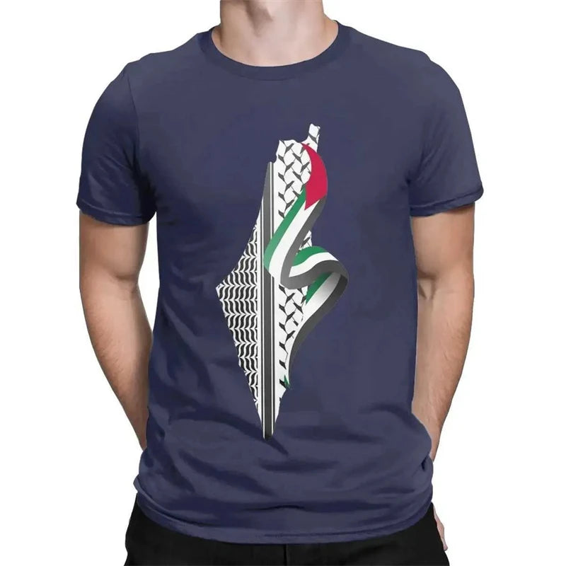 Palästina T-Shirt mit Flaggenmotiv – 3D Print Kurzarm Shirt – Unisex Streetwear für Damen, Herren & Kinder