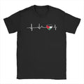 Heartbeat Palästina T-Shirt – Herren Kurzarmshirt mit Herzschlag-Print | Leicht & Schnelltrocknend