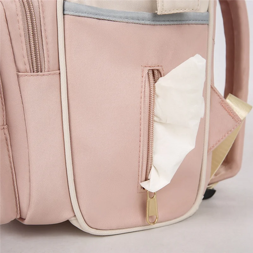 Baby Wickelrucksack – Großer Mommy Backpack mit isolierten Flaschenfächern & Kinderwagenbefestigung